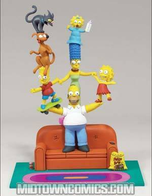 Simpsons Couch Gag Deluxe Action Figure Boxed Set