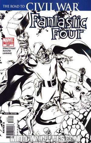 Fantastic Four Vol 3 #537 Cover B 2nd Ptg Variant Cvr (Road To Civil War Tie-In)