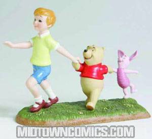 Friendship Brigade Christopher Robin Pooh & Piglet Porcelain Figure