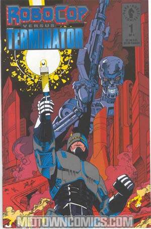 Robocop Versus The Terminator #1 Cover A With Character Stand-Up