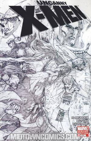 Uncanny X-Men #475 Cover B Incentive Billy Tan Sketch Variant Cover