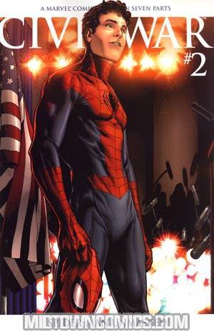 Civil War #2 Cover D Spider-Man Unmasked Variant Cover