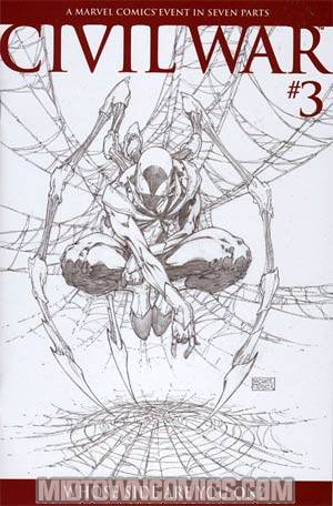 Civil War #3 Cover C Incentive Turner Sketch Variant Cover