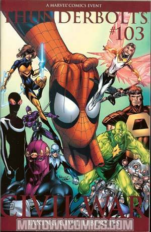 Thunderbolts #103 Cover B 2nd Ptg (Civil War Tie-In)