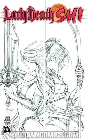 Lady Death Shi Preview Tucci Pencil Art Con Ed