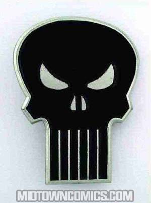 Punisher Black & Silver Skull Belt Buckle