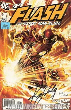 Flash The Fastest Man Alive #1 DF Signed By Ken Lashley