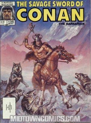 Savage Sword Of Conan Magazine #136