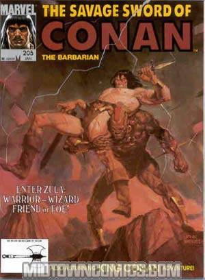 Savage Sword Of Conan Magazine #205
