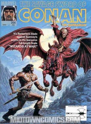 Savage Sword Of Conan Magazine #206