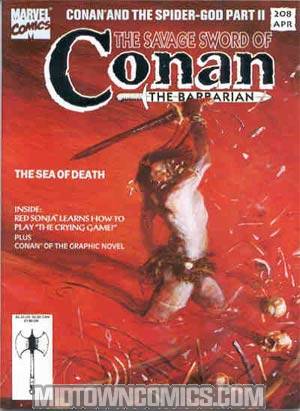 Savage Sword Of Conan Magazine #208