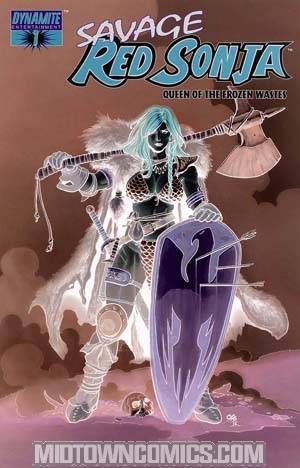 Savage Red Sonja Queen Of The Frozen Wastes #1 Cover E Incentive Frank Cho Negative Cover