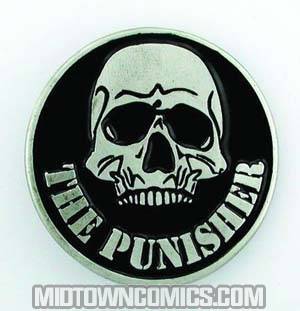Punisher Skull Round Belt Buckle
