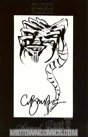 Clive Barkers Great And Secret Show #5 Incentive Barker Signed Sketch Cover