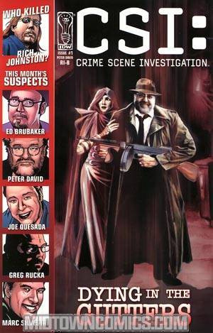 CSI Dying In The Gutters #1 Incentive Suspect Peter David Cover