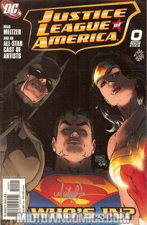 Justice League Of America Vol 2 #0 Cover C DF Signed By Michael Turner