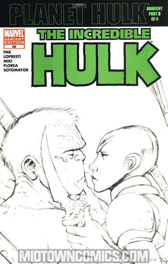 Incredible Hulk Vol 2 #98 Cover B Sketch Variant Cover