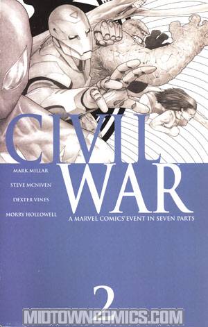 Civil War #2 Cover E 3rd Ptg McNiven Sketch Variant Cover