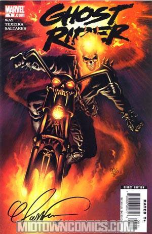 Ghost Rider Vol 5 #1 Cover D DF Signed By Mark Texeira