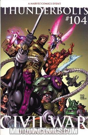 Thunderbolts #104 2nd Ptg Grummet Variant Cover (Civil War Tie-In)