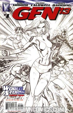 Gen 13 Vol 4 #1 Cover C Incentive J Scott Campbell Sketch Variant Cover