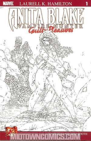 Anita Blake Vampire Hunter Guilty Pleasures #1 Cover C Incentive Brett Booth Sketch Variant Cover