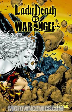 Brian Pulidos Lady Death vs War Angel #1 Wraparound Cvr