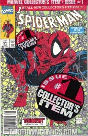 Spider-Man #1 Cover G Newsstand Edition With UPC Code Bagged