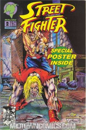 Street Fighter (Malibu) #2 Cover A With Polybag and Poster