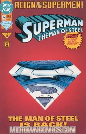 Superman The Man Of Steel #22 Cover A Collectors Edition With Poster
