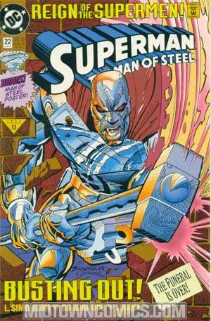 Superman The Man Of Steel #22 Cover C Newsstand Edition With Poster