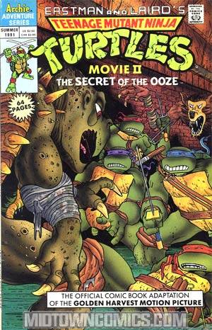 Teenage Mutant Ninja Turtles II Secret Of The Ooze Movie Adaptation Comic Edition