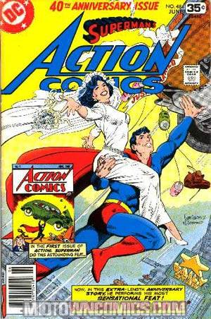 Action Comics #484 Cover B Variant w/ 3-D Punchout Superman Doll Cover
