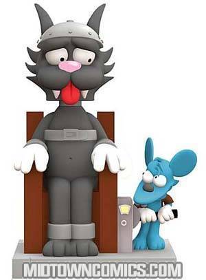 Simpsons Itchy & Scratchy 12-Inch Bobble Bank With Sound