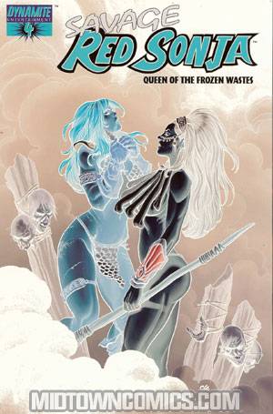 Savage Red Sonja Queen Of The Frozen Wastes #4 Cover D Incentive Frank Cho Negative Cover