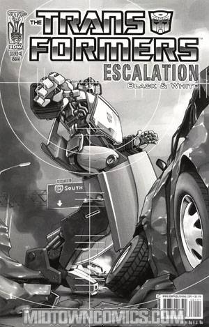 Transformers Escalation #1 Cover E Black & White Edition