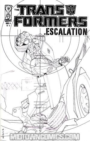 Transformers Escalation #1 Cover C Incentive EJ Su Sketch Cover