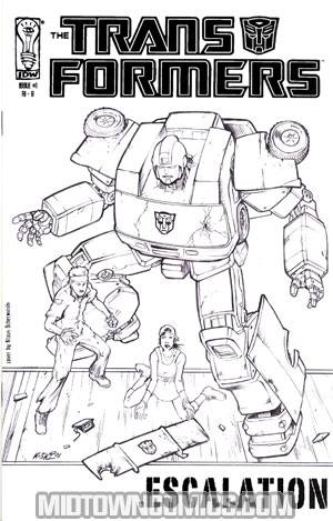 Transformers Escalation #1 Cover D Incentive Scherwinski Sketch Cover