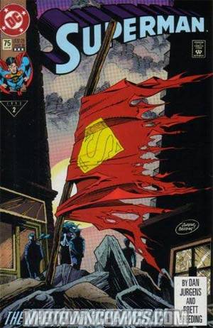 Superman Vol 2 #75 Cover E Direct Sales Edition No UPC 3rd Ptg