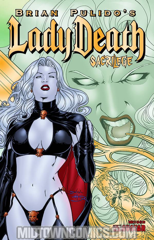 Brian Pulidos Lady Death Sacrilege #0 Gold Foil Cvr