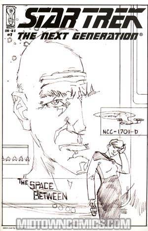 Star Trek The Next Generation The Space Between #1 Incentive Zach Howard Sketch Variant Cover
