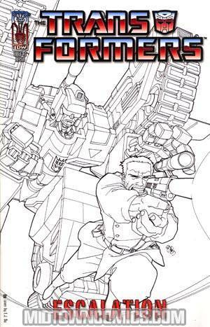 Transformers Escalation #3 Cover C Incentive EJ Su Sketch Cover