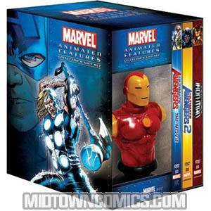 Invincible Iron Man DVD Box Set With Iron Man Bust and Bonus Ultimate Avengers 1 & 2 DVDs