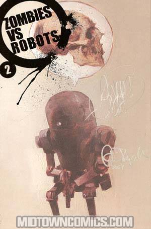 Zombies vs Robots #2 Incentive Signed By Ashley Wood Chris Ryall