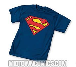 Superman Symbol Navy T-Shirt Large