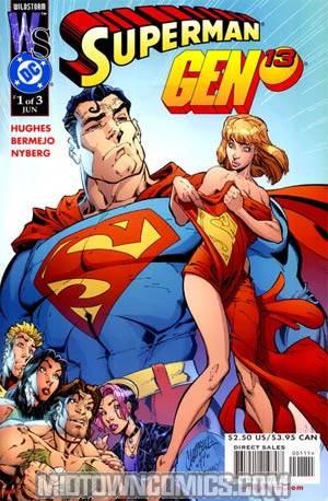 Superman Gen 13 #1 Cover B J Scott Campbell Cover