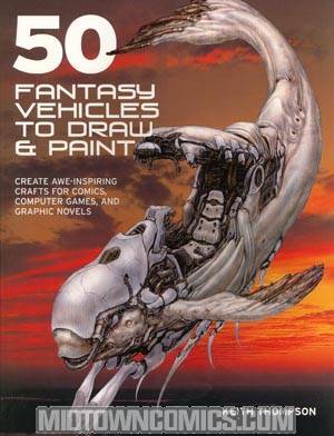 50 Fantasy Vehicles To Draw And Paint TP