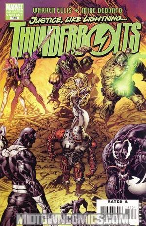 Thunderbolts #110 2nd Ptg Mike Deodato Variant Cover
