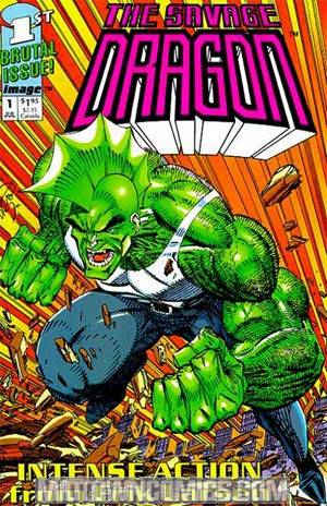 Savage Dragon #1 Cover C White Logo