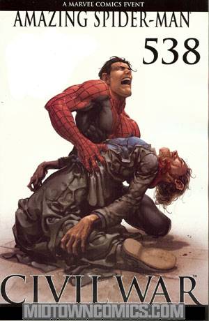 Amazing Spider-Man Vol 2 #538 Cover B Incentive Clayton Crain Variant Spoiler Cover (Civil War Tie-In)